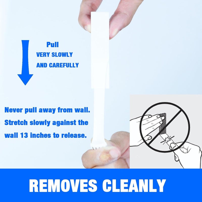 ADY Picture Hanging Strips Heavy Duty 40Pairs，Damage Free Removable Picture Hangers, Refill Adhesive Strips for Rent Room, Hook and Loop Strips Mounting Tape for Painted Wall - Image 5